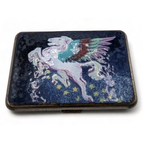 Limoges Other Vintage Limoges Limited Pegasus Cigarette Box Card